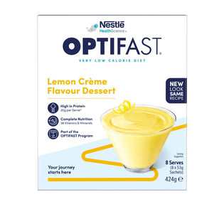 Optifast Dessert Lemon Creme 8 x 53g 8pk