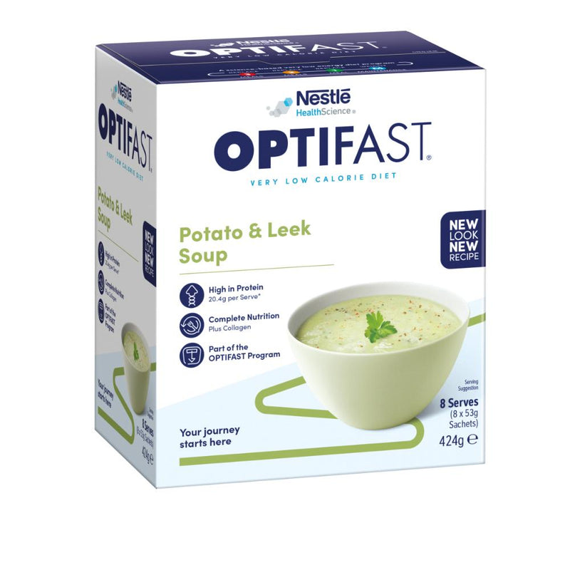 Optifast Potato & Leek Soup 8 x 53g 8pk