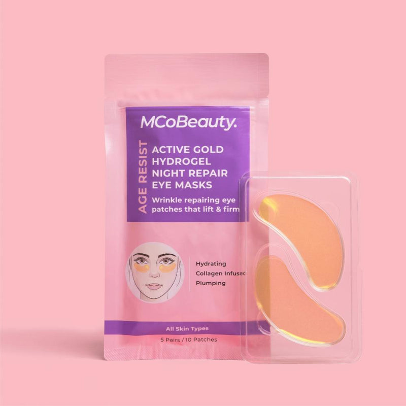 MCoBeauty Age Resist Active Gold Hydrogel Night Repair Eye Masks 5pr