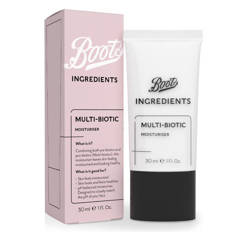 Boots Ingredients Multibiotic Moisturiser 30ml