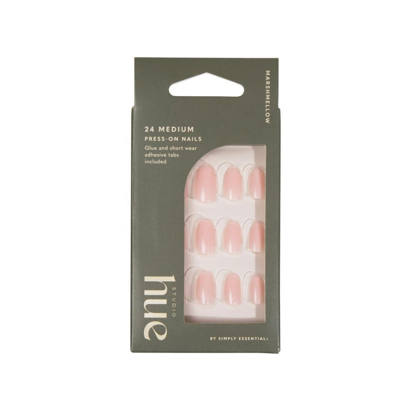 Studio Hue by Simply Essential Press-on Nails Medium Oval Marshmellow 24s