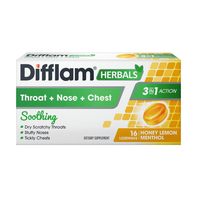 Difflam Herbals 3-In-1 Loz Hl Menthol 16s
