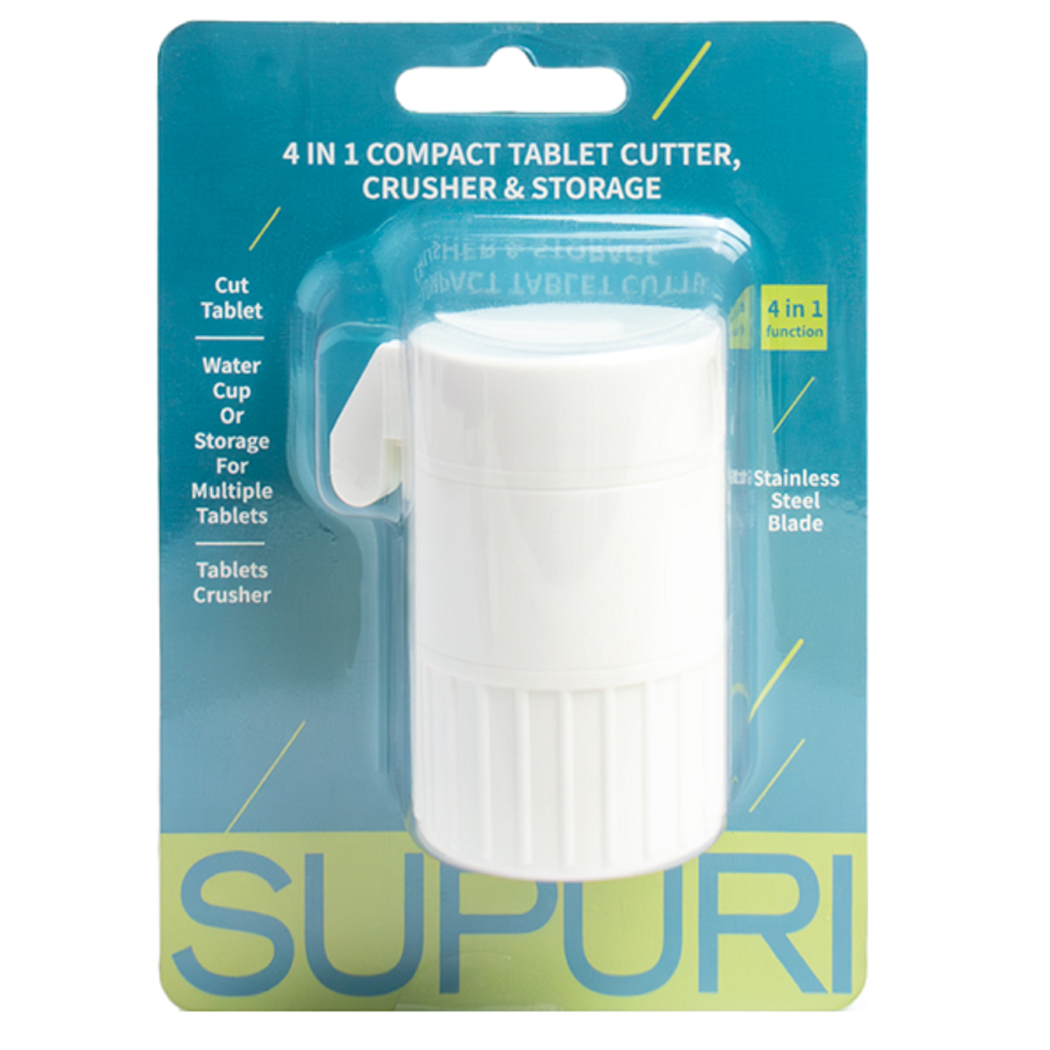 Supuri 4in1 Compact Tablet Cutter Crusher & Storage – Unichem Pharmacy