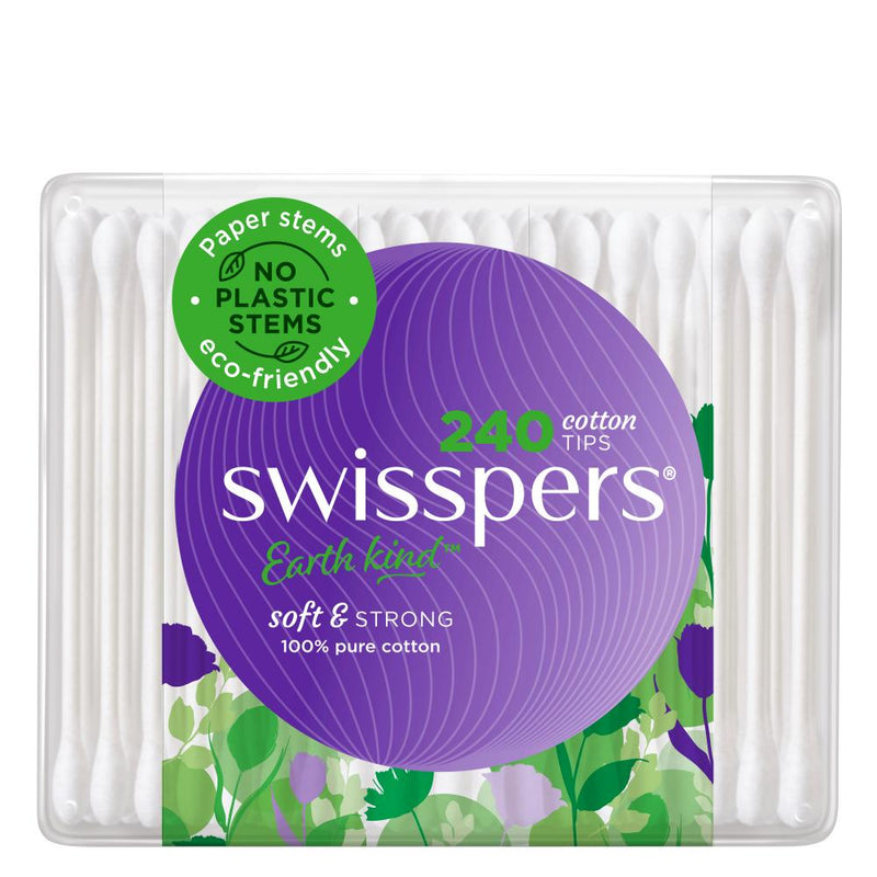 Swisspers Paper Stem Cotton Tips 240pk