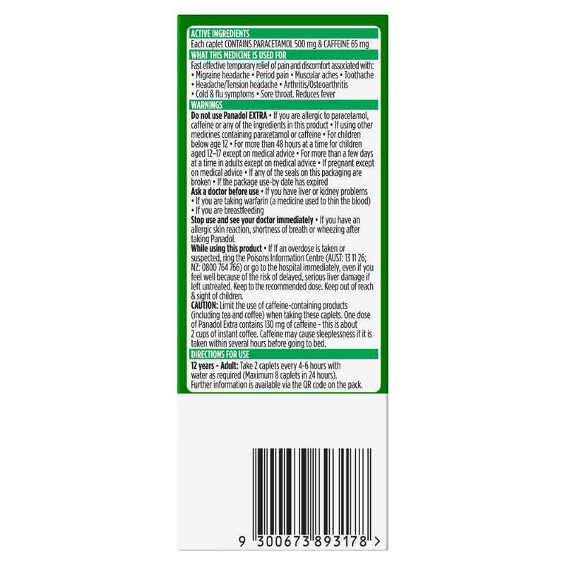 Panadol Extra Caplets 16s