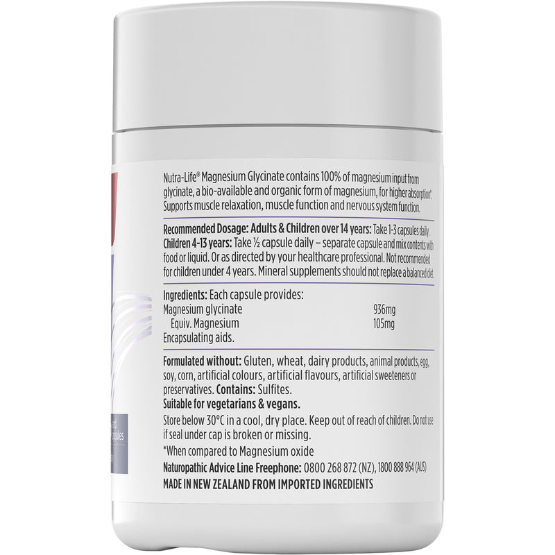 Nutra-Life Magnesium Glycinate 60s