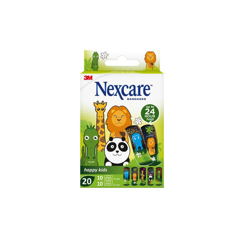 Nexcare Happy Kids Plasters Animal Assorted 20s