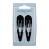 Mae One Touch Clips 8cm Black 2pk