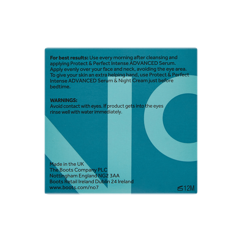 No7 Protect & Perfect Intense Advanced Day Cream SPF15 50ml