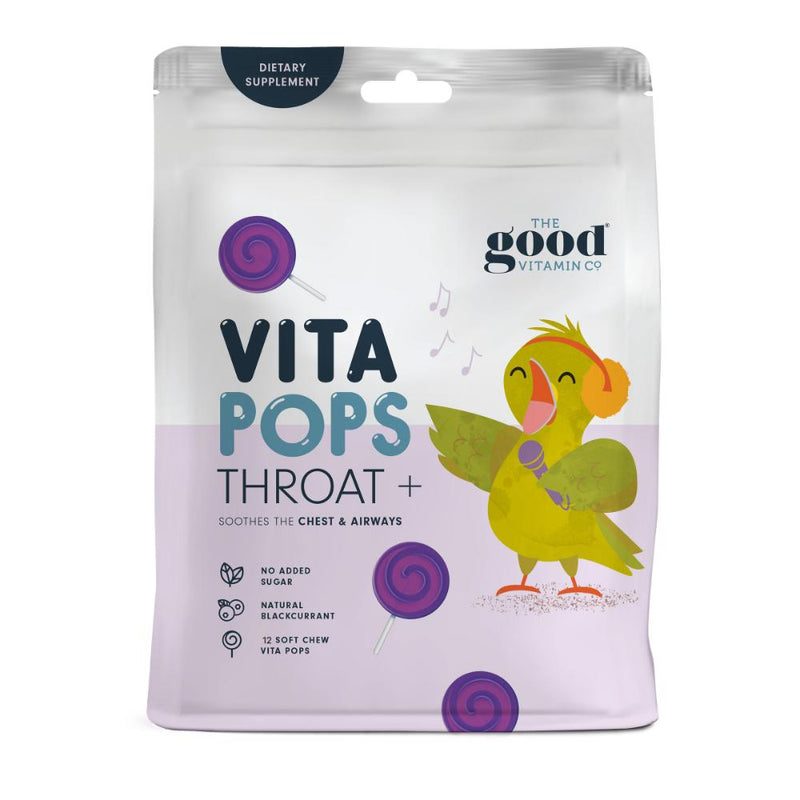 The Good Vitamin Co Vita Pops Throat + 12s