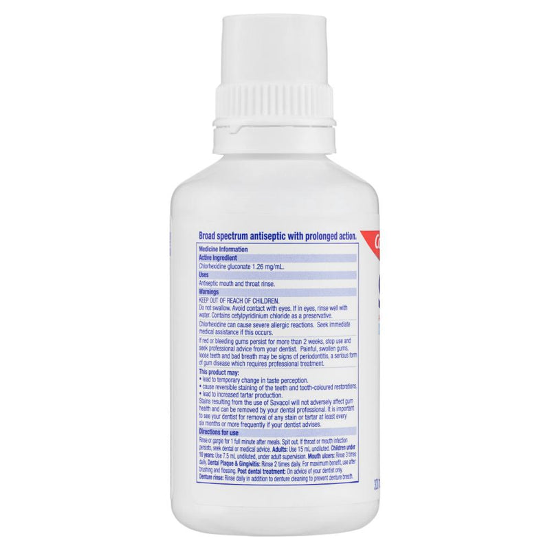 Colgate Savacol Antiseptic Mouth & Throat Rinse Fresh Mint 300ml