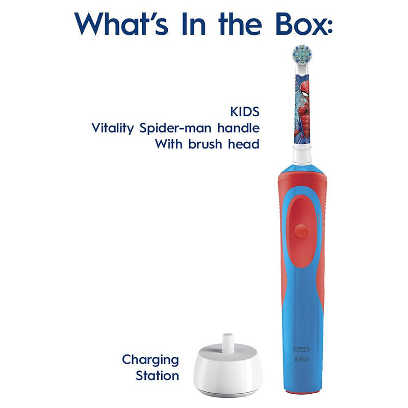 Oral B Vitality Kids Spiderman Power Toothbrush 3+ Years