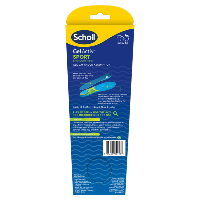 Scholl Gel Activ Insole Sport Small 1pr