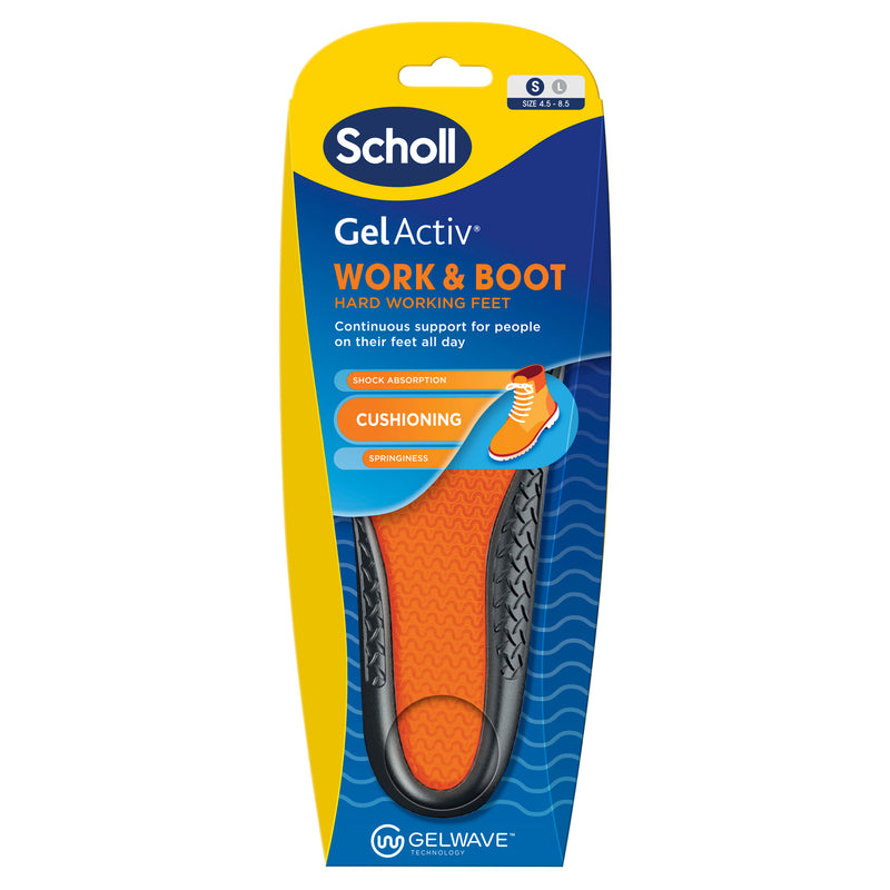 Scholl Gel Activ Insole Work & Boot Small 1pr