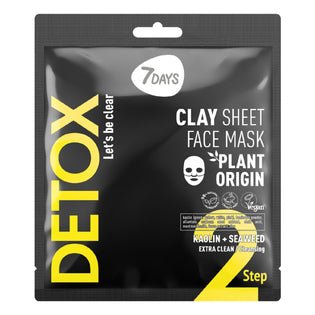 7Days Detox Clay Face Mask Kaolin + Seaweed 12g