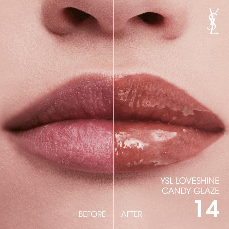Yves Saint Laurent Loveshine Candy Glaze Lipstick 14 Scenic Brown 3.2g