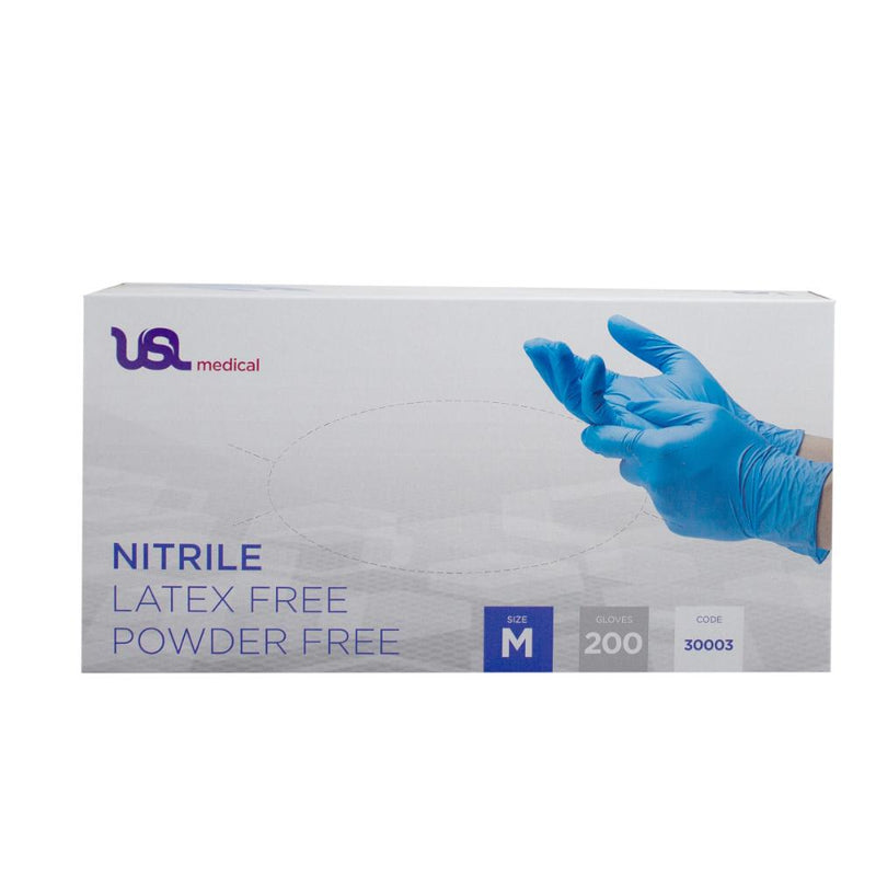 USL Glove Nitrile Blue Medium 200pk