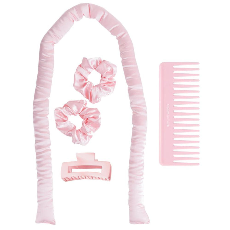 Brushworks Heatless Hair Curling Set