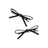 Adorn by Mae Alligator Clips Bows Patent Black 2pcs