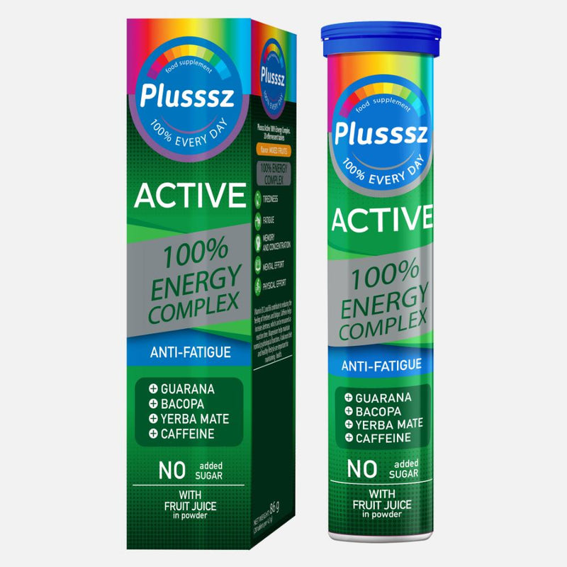 Plusssz Active Energy Complex Effervescent Tablets 20pk
