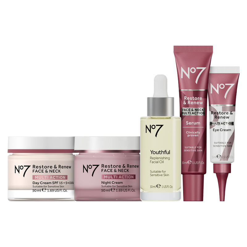 No7 Restore & Renew Set 5pcs