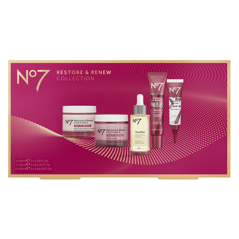 No7 Restore & Renew Set 5pcs