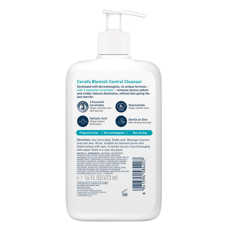 CeraVe Blemish Control Cleanser 473ml