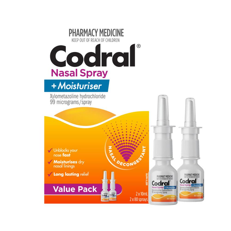 Codral Nasal Spray Xylo Twin Pack 10ml