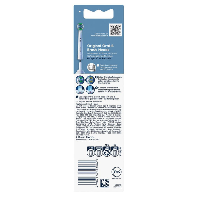Oral B Everday Clean Refill White 4pk