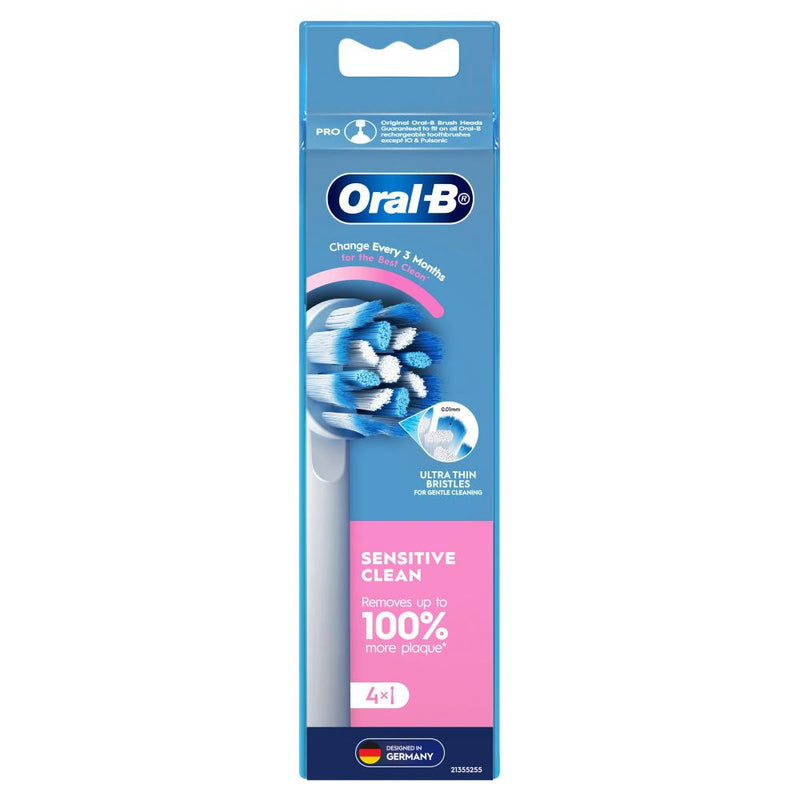 Oral B Sensitive Clean Refill White 4pk