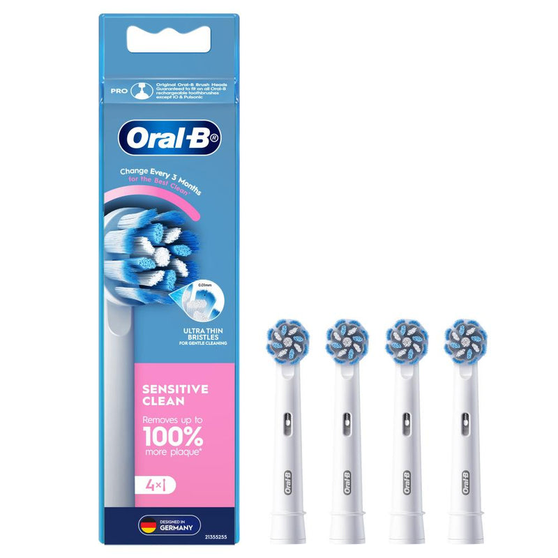 Oral B Sensitive Clean Refill White 4pk