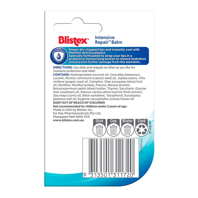 Blistex Intensive Repair Balm SPF Free 4.25g