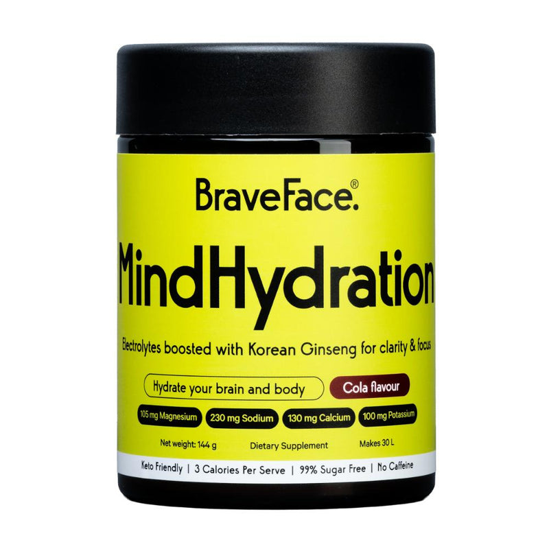 BraveFace MindHydration Electrolyte Cola Powder 144g