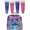 Disney Stitch Flavoured Lip Gloss with Coin Purse Gift Set 3pcs