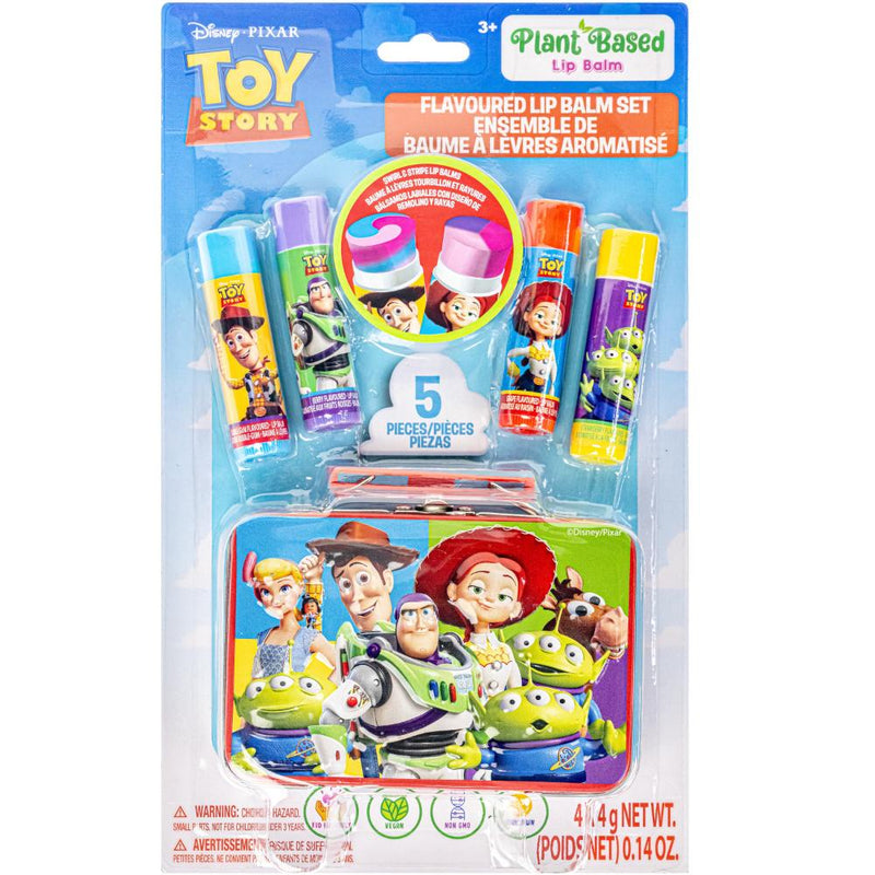 Disney Toy Story Flavoured Swirl Lip Balm & Tin Gift Set 5pcs