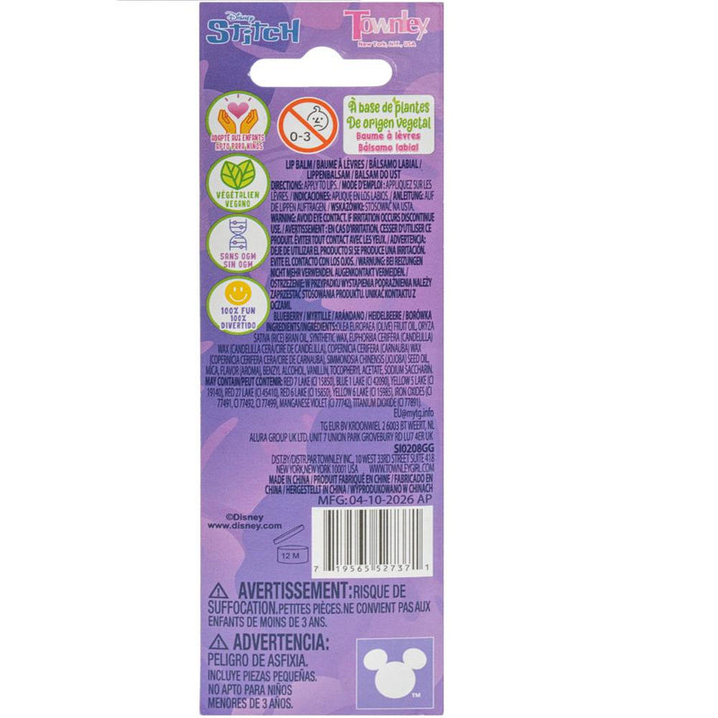 Disney Stitch Flavoured Lip Balm with Topper 4g