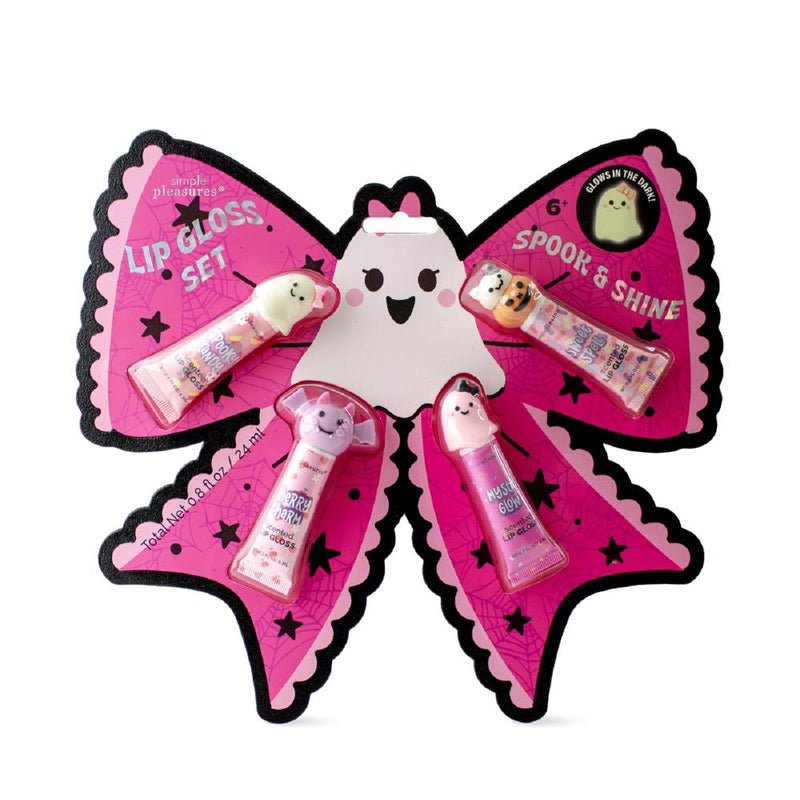 Simple Pleasures Spooks & Shine Scented Lip Gloss Set 4pcs