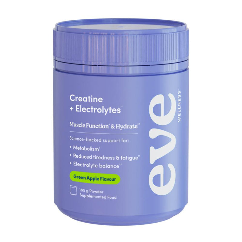 Eve Wellness Creatine + Electrolytes - Green Apple 185g