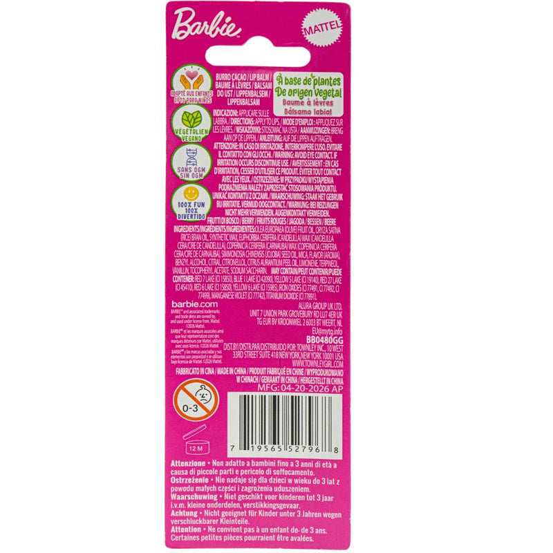 Mattel Barbie Lip Balm with 3D Topper 4g