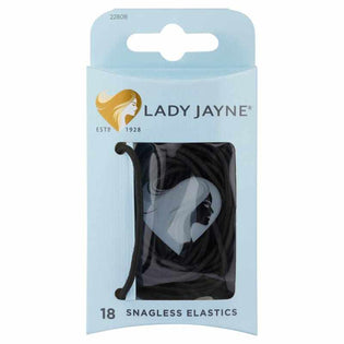 Lady Jayne Elastic Snagless Thin Black 18pk