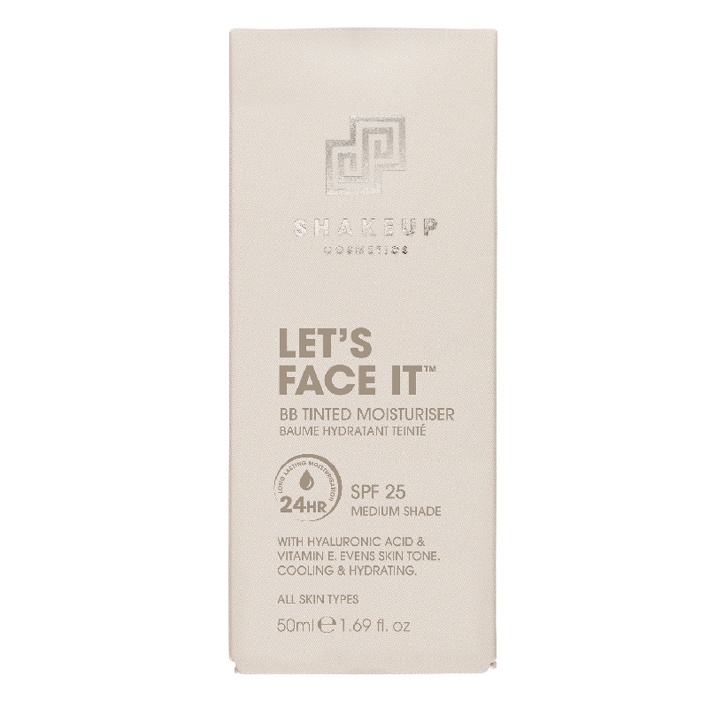 Shake Up Cosmetics Lets face It BB Tinted Moisturiser Medium 50ml