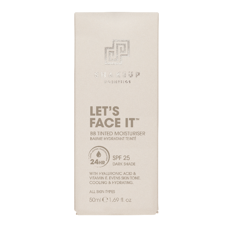 Shake Up Cosmetics Lets Face IT BB Tinted Moisturiser Dark 50ml