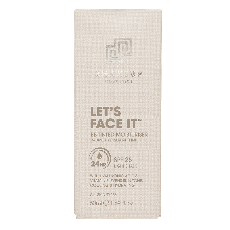 Shake Up Cosmetics Lets Face It -BB Tinted Moisturiser Light 50ml